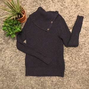 NWOT | Navy Cowl Neck Sweater